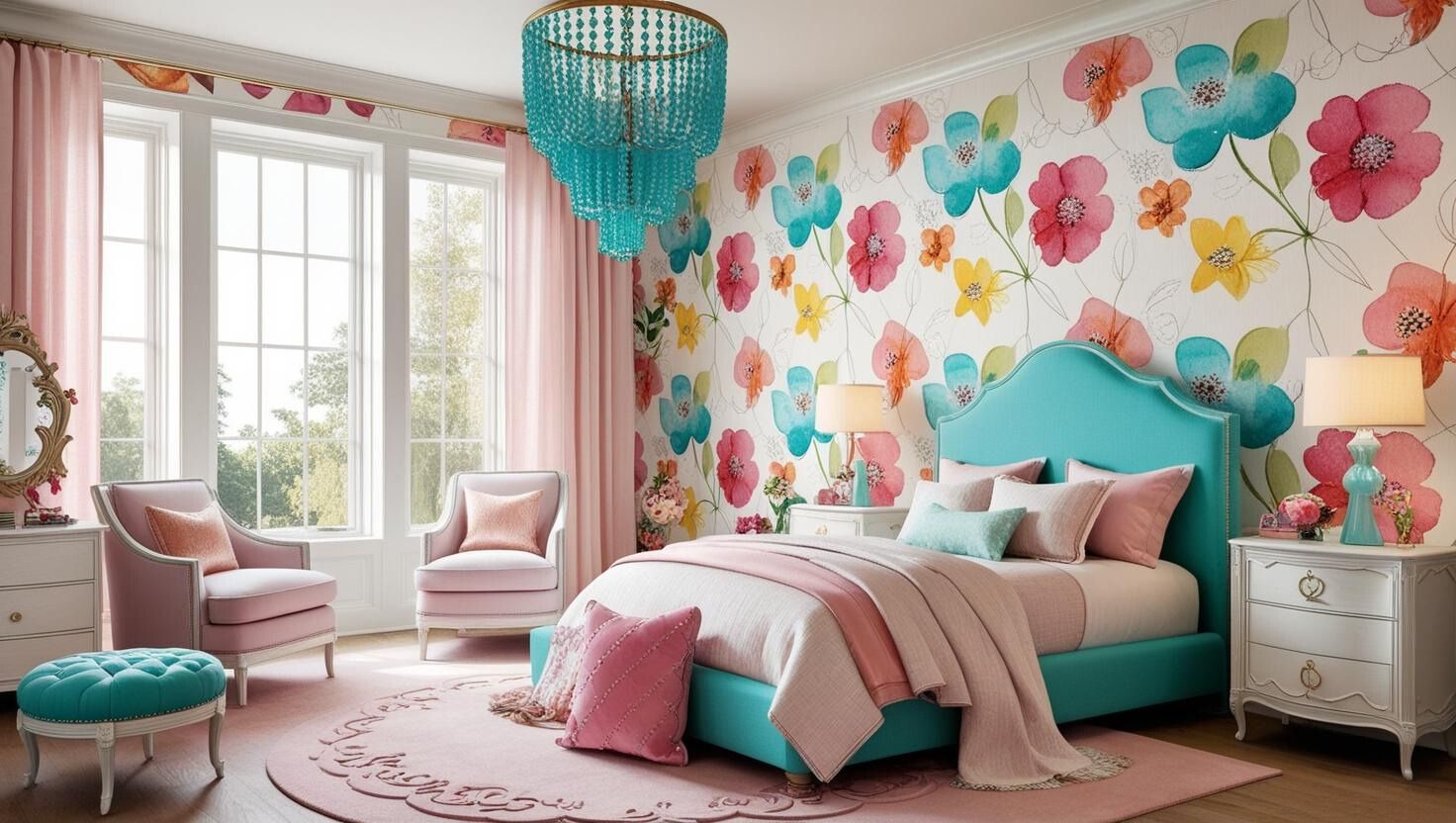 Make Her Room Shine: Beautiful Wallpaper Trends for Girls – Key ...
